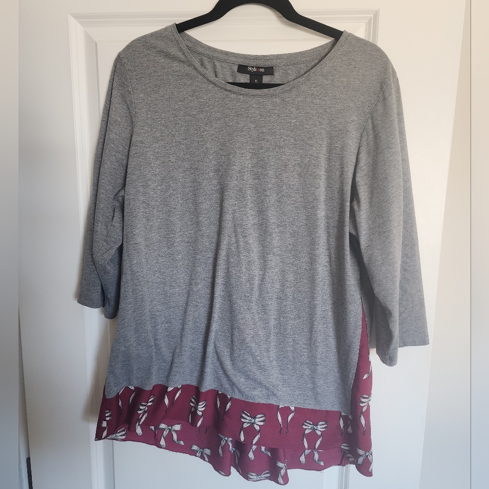Style & Co Women's Knit Top Size XL
